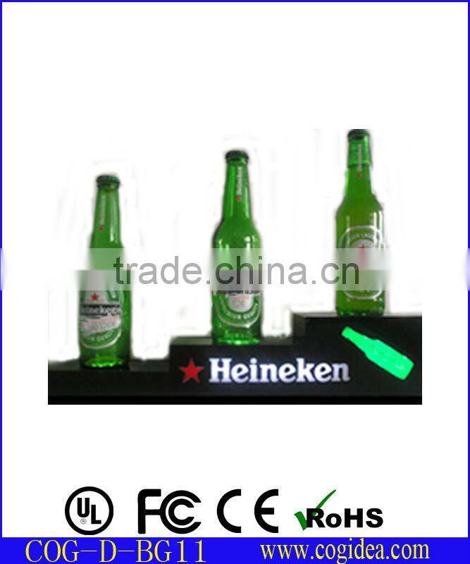 Acrylic led bottle display bottle stand led liquor display Advertisement products!