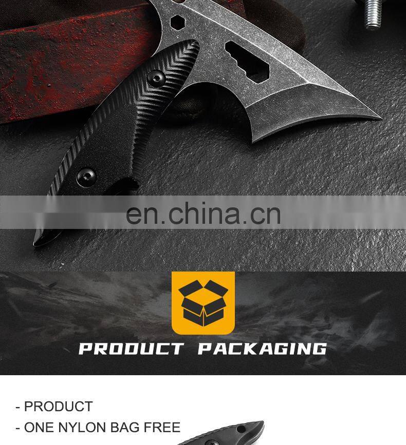 New outdoor equipment tool axe multi-function field axe knife high hardness portable small axe manufacturer direct sale