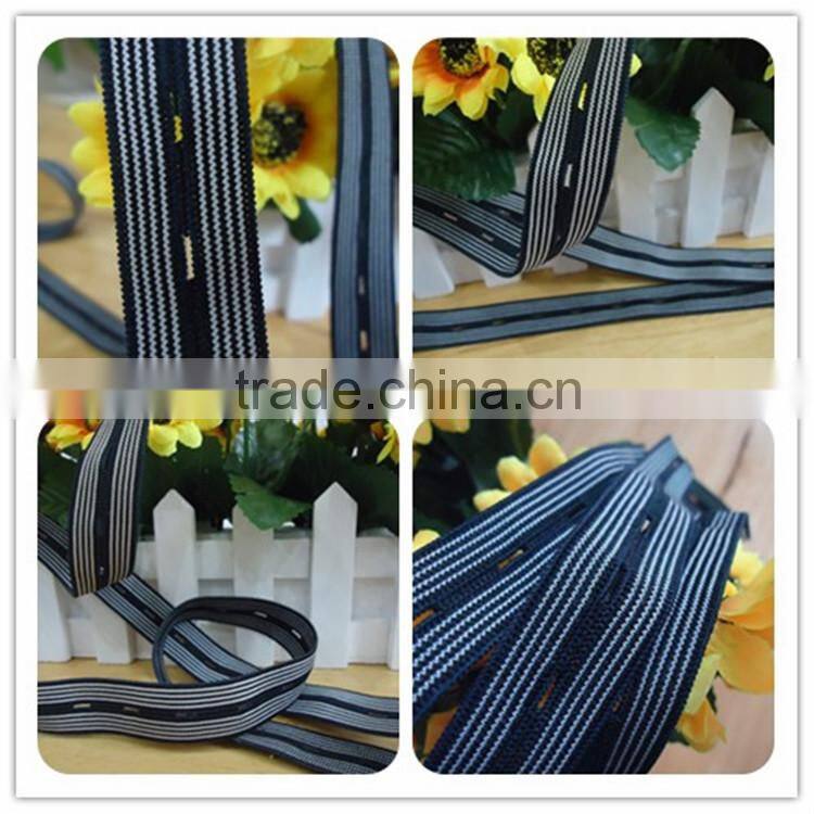 Most popular manufacture supply custom buttonhole elastic tape
