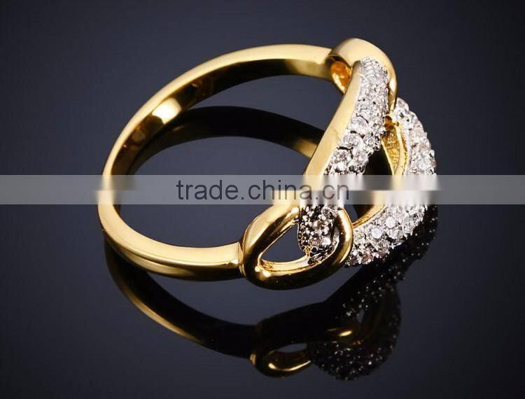 Top Quality Dongguan Factory White Gold Plated CZ Simple Fashion Jewelry Nice Ring