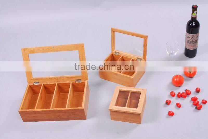 soild bamboo tea box