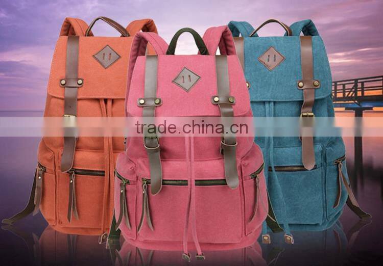 Travel Canvas Backpack Sport Rucksack Camping School Satchel