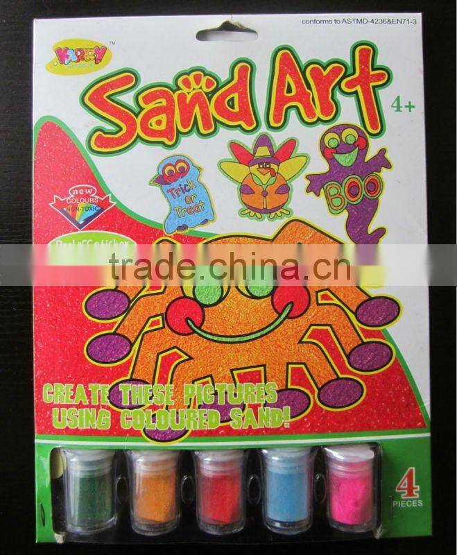 CHILDRENS COLOR ZONE SAND ART ACTIVITY COMPLETE CRAFTING SET