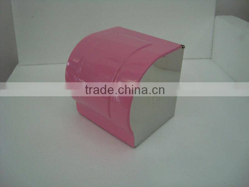 Stainless steel toilet paper holder tissue holder K-8-pink lacquer cover