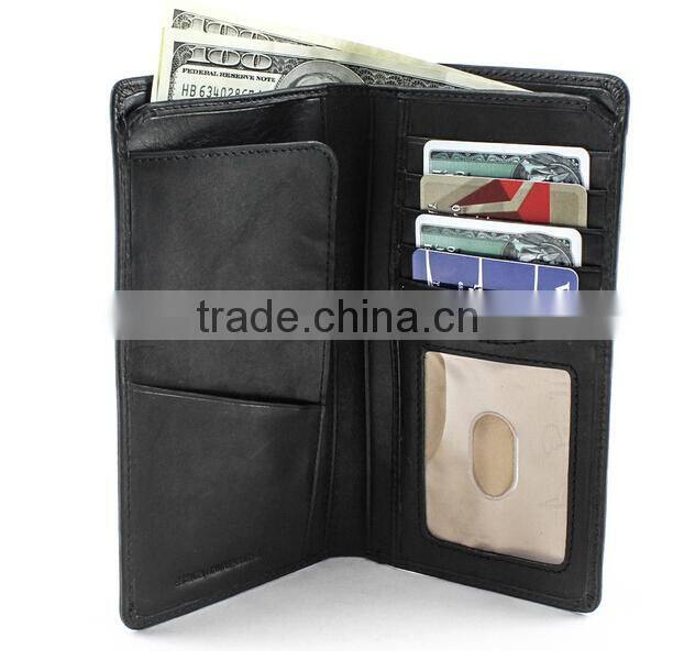 High quality RFID Checkbook Women Wallet