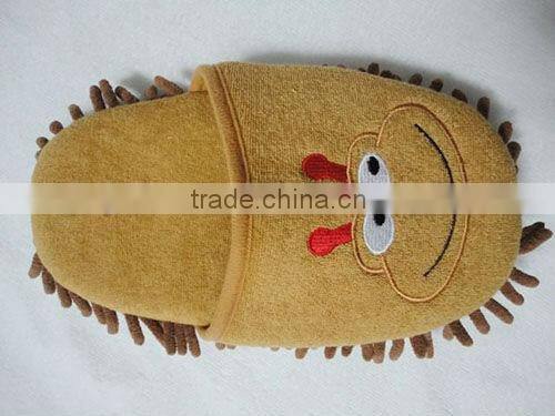 New design 100% cotton products indoor printed warm fashion animal babouche