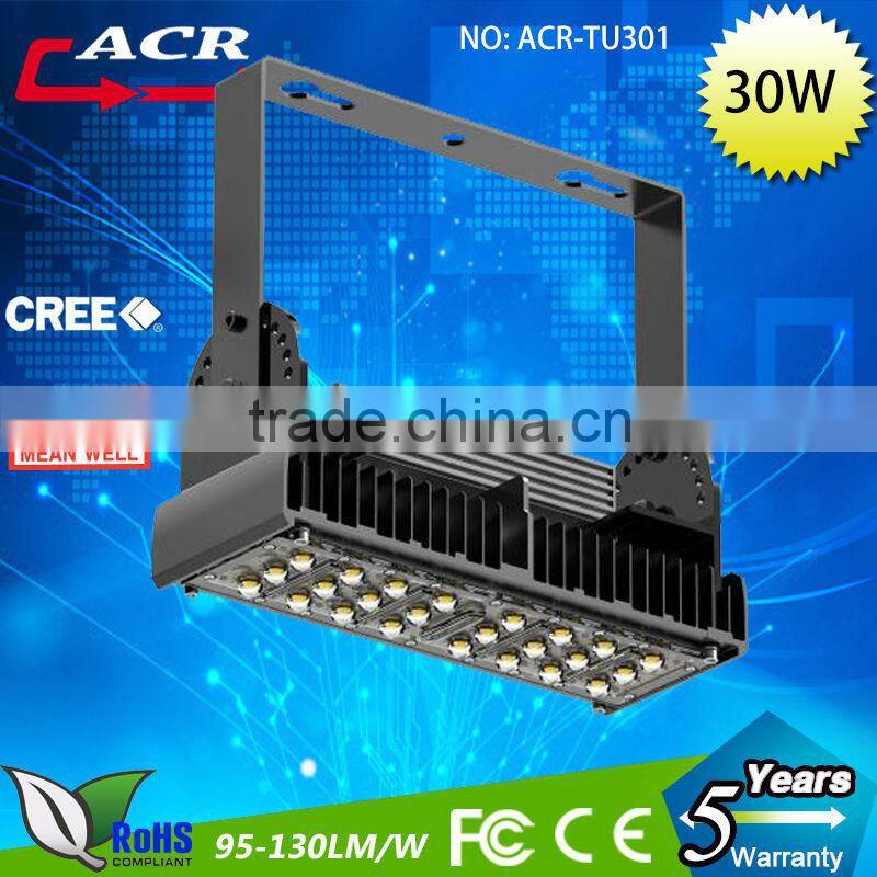 High Lumen 110lm/w waterproof 30w led tunnel fixture led floodlight 30 watt marine led light