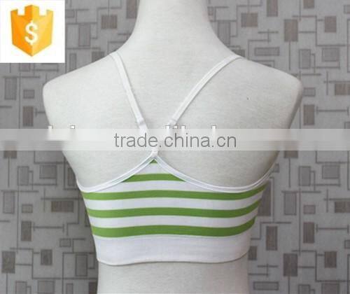 Girls Seamless Underwear, Seamless Bra, Shadow Stripe Underwear for Young Lady