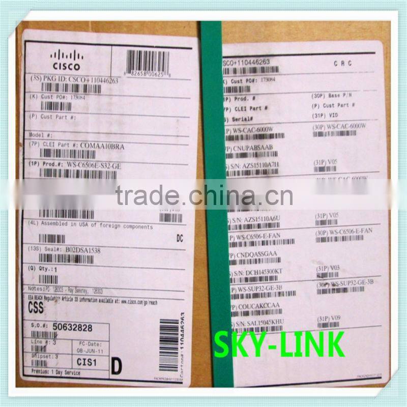 CISCO NEW F/S SEALED GENUINE WS-C6506-E Chassis
