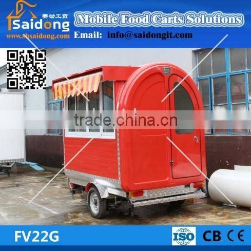 favarable price mobile food trailer food cart cooking trailer(motorcycle style)