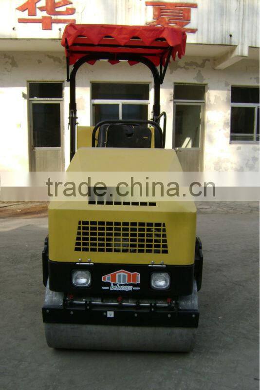 mini compactor,double drum JYL51C,work weight 1.8ton,UK engine