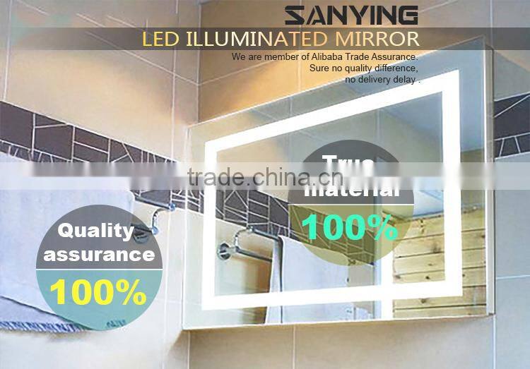 2015 best good anticorrosive performance chrome wall mirror light