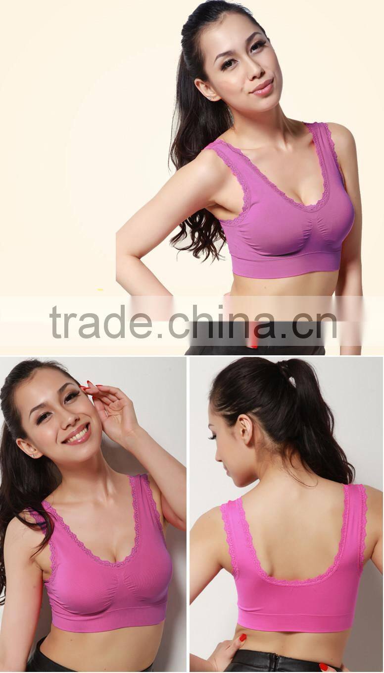 Seamless Colorful Gym Wear Sport Bra
