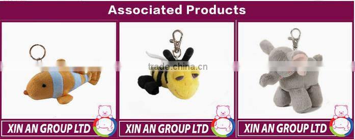 Soft stuffed amini bear custom plush keychain