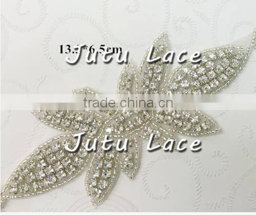 Fancy Decoration custom elegant wedding dress accessories / fashion bridal tiara / wholesale crystal pearl rhinestone waistband