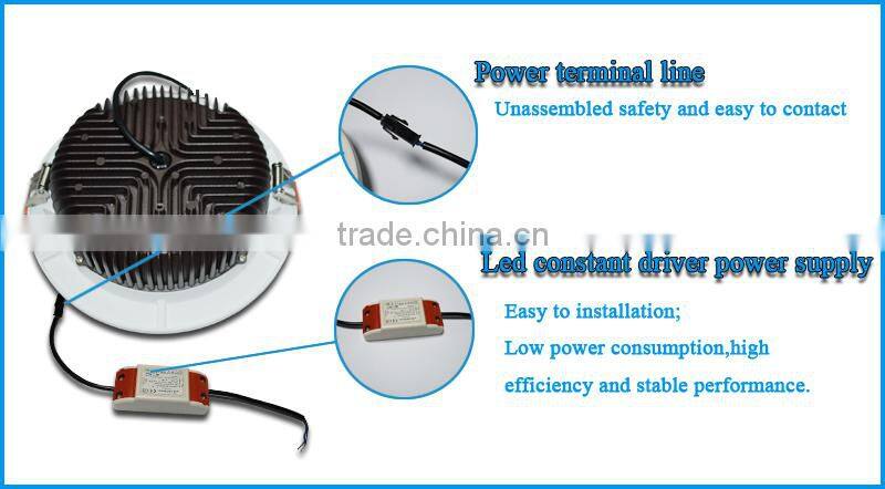 Led manufactures in china die-casting aluminum 22W embedded downlight