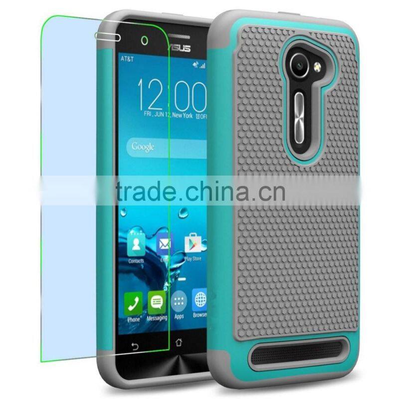 Keno Football Silicone + PC Heavy Duty Combo Shockproof Cover For Asus ZenFone 2E 2 ZE500CL Case