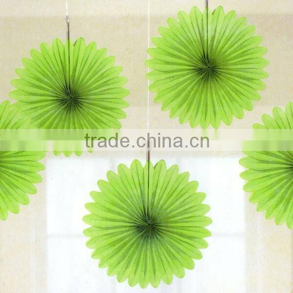 handmade paper product for decor ,tissue paper fan for party wedding decorations