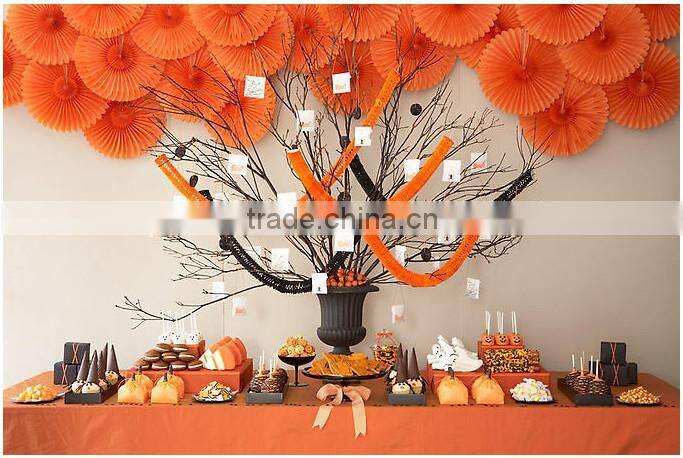 wedding decoration product tissue paper fan,paper fan for all festival decor