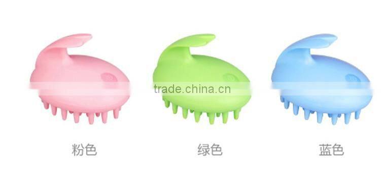 J106 Customized wholesale cute rabbit shampoo brush