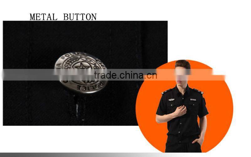New Design Best Black Color Security Guard Uniform For Sale
