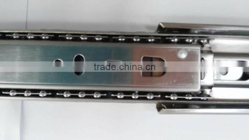 China supplier full extension push open ball bearing furniture drawer sliders