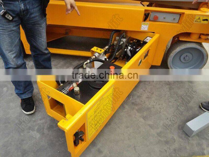 CE approved self propelled electric mobile mini scissor lift