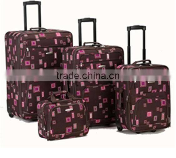 stock stocklot overstock closeout 3pcs 4pcs printed carry on trolley suitcase set