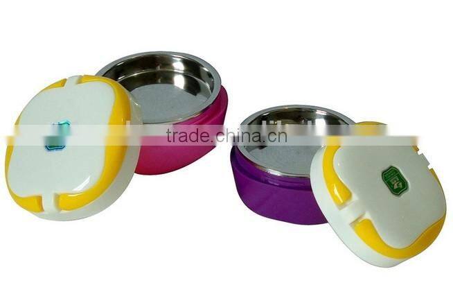 2015 hot new products color european stainless steel arniss 2 layers lunch box