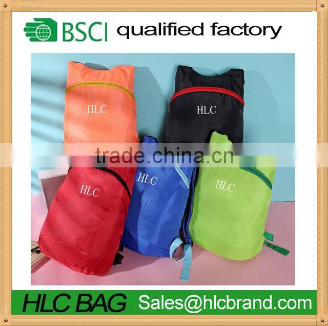 custom logo sports lightweight foldable backpack HL-PB085