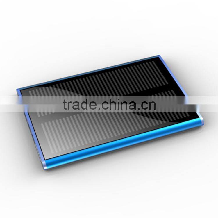 2015 cool Design wholesale Solar Battery Panel Charger portable solar power bank power mobile for Cell Mobile Phone