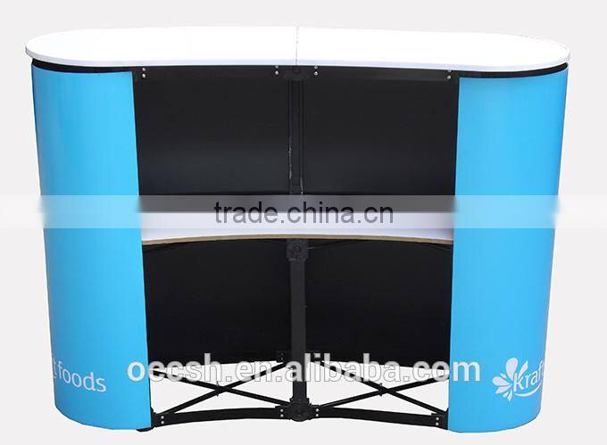 Aluminum Promotion Table Pop Up Counter Exhibition Desk
