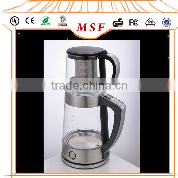 Digital keep warmer function heating element pyrex glass tea maker