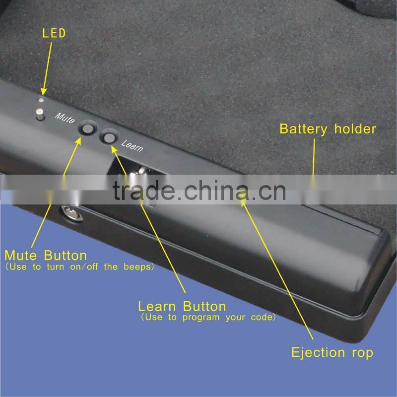 Wholesale- MD500 Micro Vault Digital Code Jewelry Car handgun pistol portable security storage steel mini Safe Box / gun vault