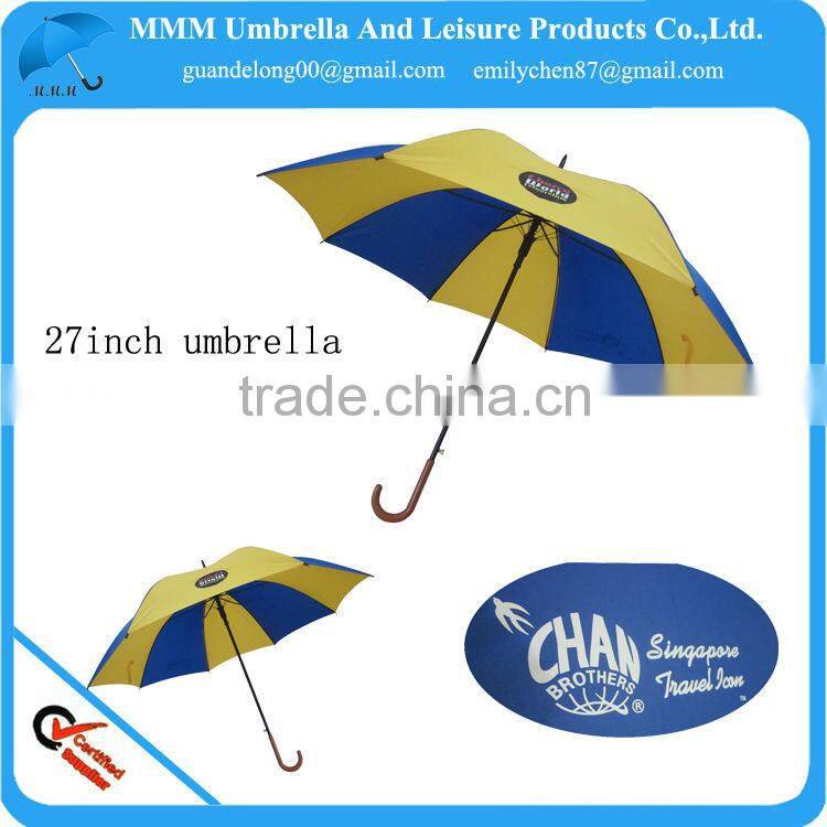 2014 27inch chan's world HOT promotional outdoor umbrella singapore