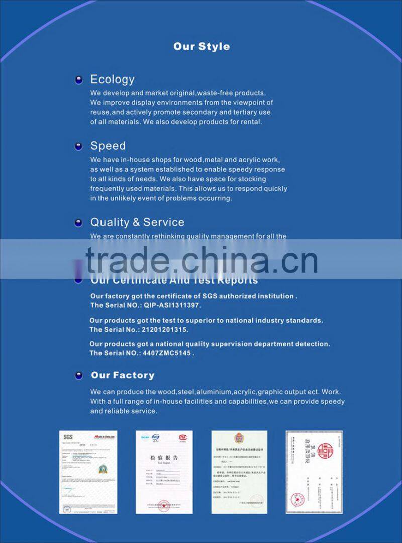 Metal display rack with light box