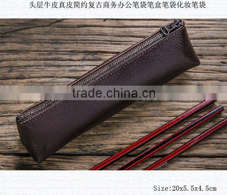 Wholesale leather pen case/pen holder/pen pouch