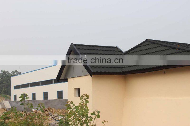 High quality best price stone coated metal roof tile Type and Synthetic Resin