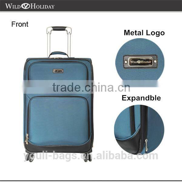 840D high quality light weight polo trolley luggage