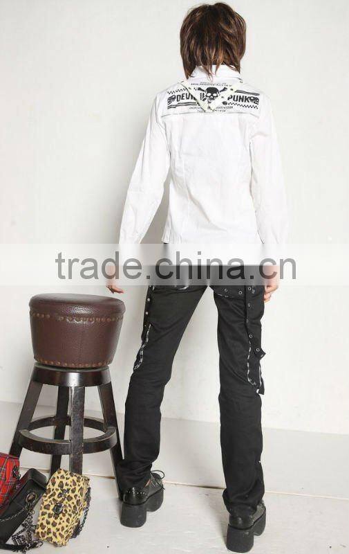 VISUAL PUNK Gothic KERA Lolita shirt Blk 71038