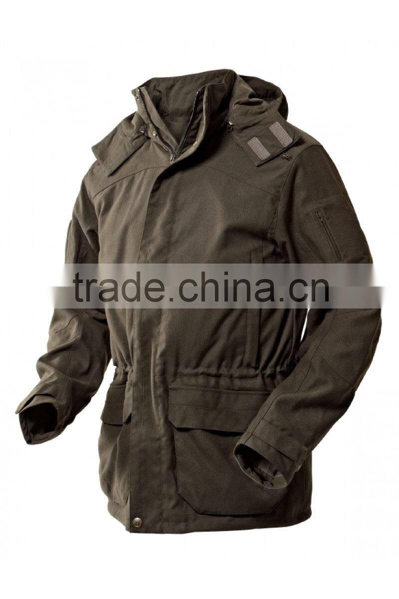 Waterproof breathable country green hunting outdoor jacket