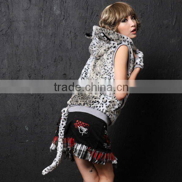 DOLLY CAT EAR HOODIE SOFT COTTON VEST JACKET #71189