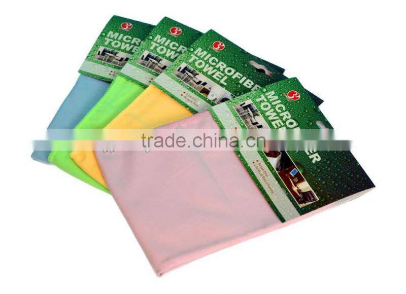 Microfiber glass cleaning towel