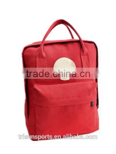 Fabric backpack teenage printing backpack with two layer bag Fitness factory directly