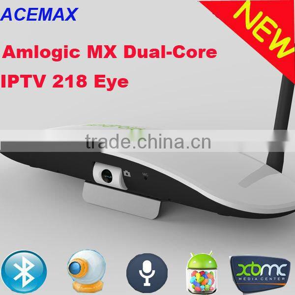 Android Tv Box With Skype Camera Amlogic 8726 MX Dual Core SKYPE CAMERA SMART TV webcam mini pc
