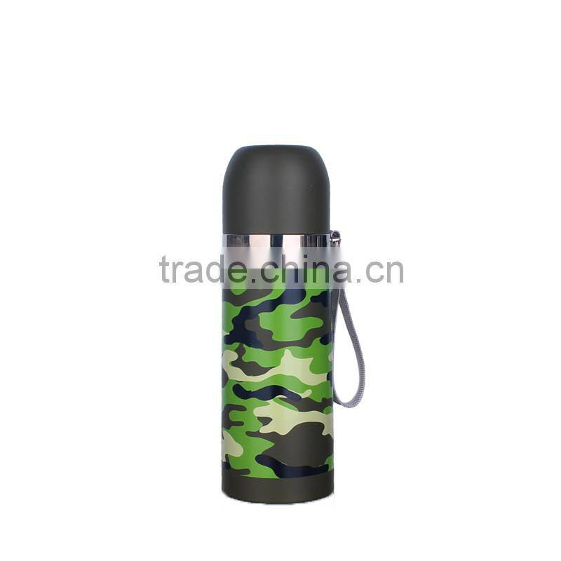 promoting/wholesale high-quality camouflage color designed double vacuum travel mug