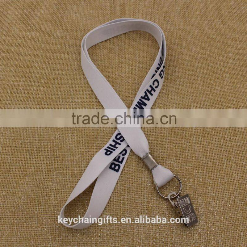 Pretty and comfortable polyester printing lanyard for gifts custom