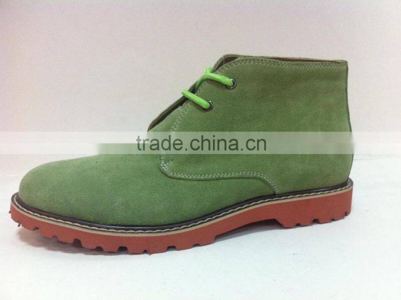 High quality suede hand-made men ankle boot