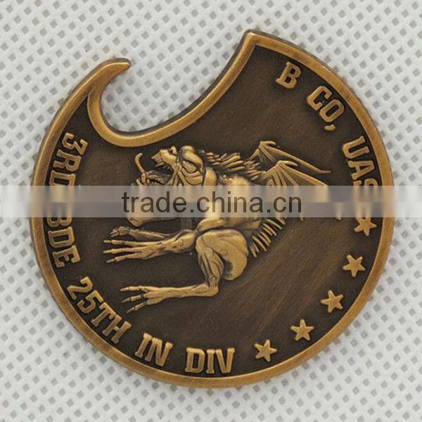 SM-LO010 metal military souvenir bottle opener custom shape