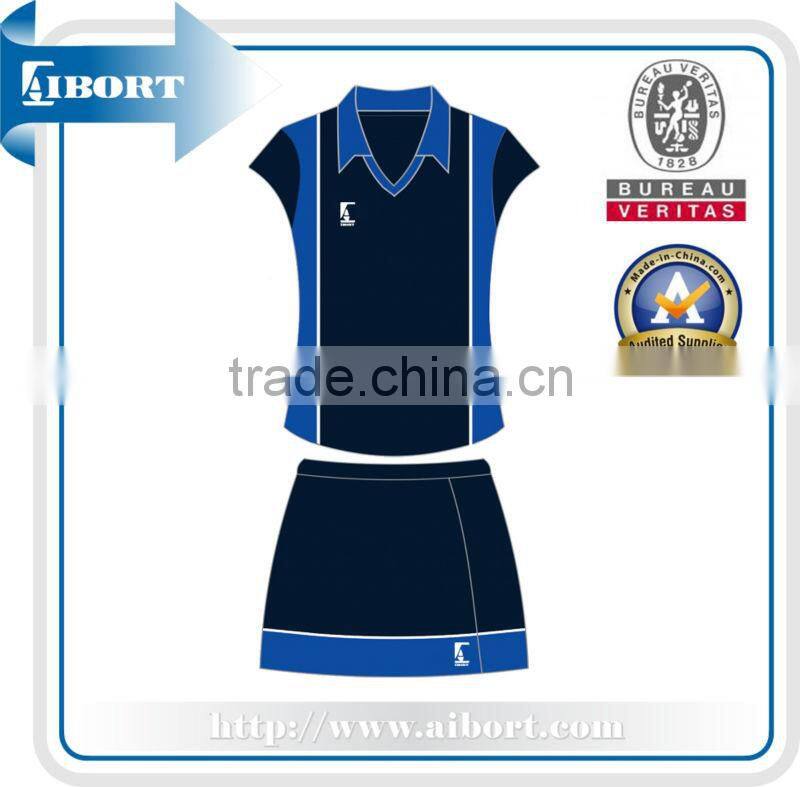 SUBNT-542-1 new netball jersey and skirt sublimated